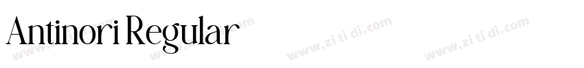 Antinori Regular字体转换